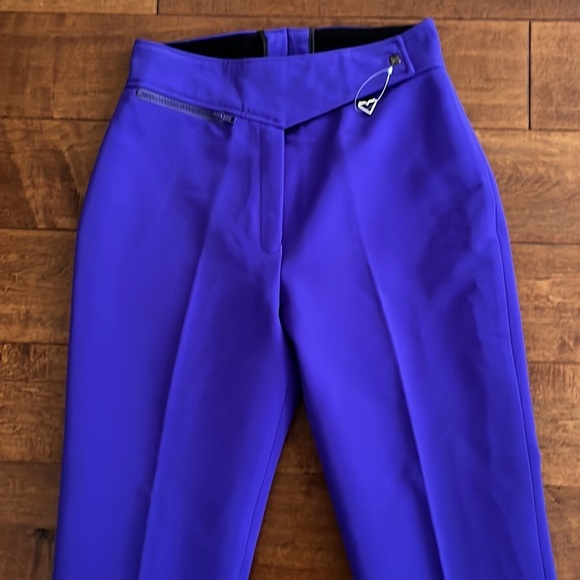Vintage Obermeyer Women’s Blue Wool Blend Stirrup Ski Pants Made in Japan - Picture 2 of 10